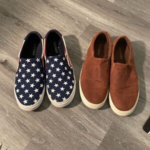 Old Navy size 10 slip ons bundle of 2